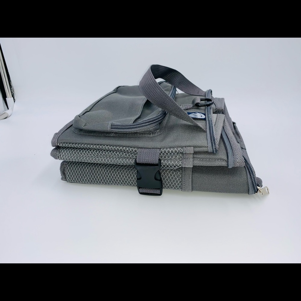 Car Seat Organizer for Kids! Zipper Lid, Cup Holders, and Seat Belt Attachments - Picture 7 of 8